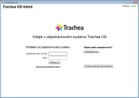 Trachea OS - vstupní obrazovka programu